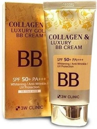 3W CLINIC Kollagen & Luxus Gold BB Cream, 50 ml, LSF 50+ - Bild 1