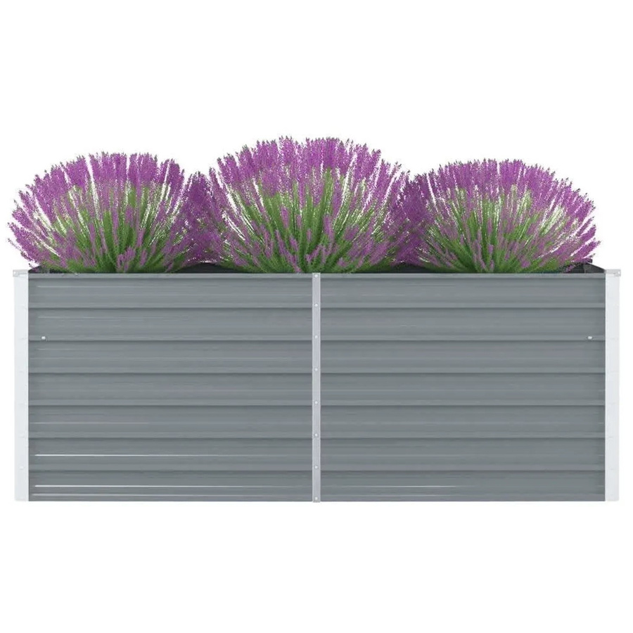 DELUKE Hochbeet OSKAR aus verzinktem Stahl in Grau, B/T/H: 160 x 80 x 45 cm - Bild 2