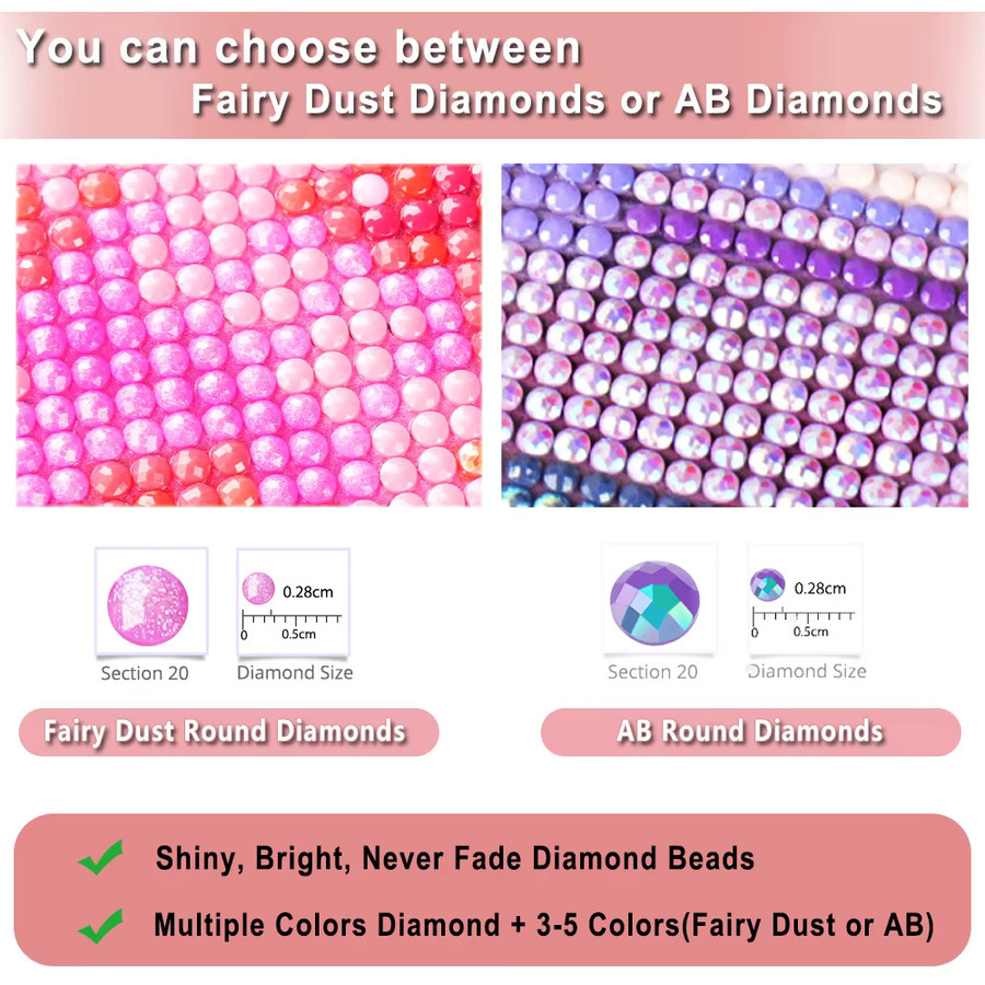 HUACAN Diamant-Gemälde 5D mit individuellem Foto als Mosaik-Kunsthandwerk inklusive Round-Bohrern und Feen-Staubbohrern - Bild 3