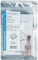 SMARTKEEPER ESSENTIAL USB-A Port Lock UL03 Einsteckschloss in Pink und Weiß - Bild 1