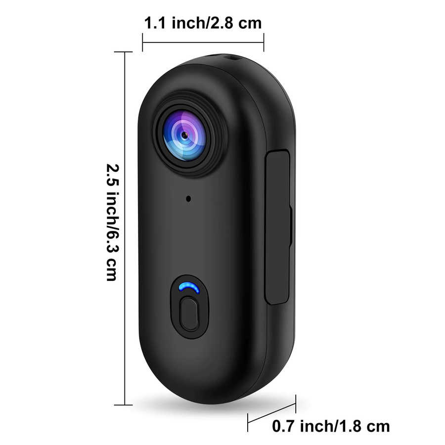JETO 4K Mini WLAN Action Camera Magnetische POV Sportkamera Wasserdicht für Helm, Motorrad und Fahrrad in Schwarz oder Weiß - Bild 5