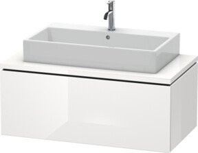Duravit Waschtischunterschrank L-Cube in Weiß Hochglanz mit 1 Auszug für Konsole, Breite: 102 cm, Tiefe: 54,7 cm, Höhe: 40 cm - Bild 1