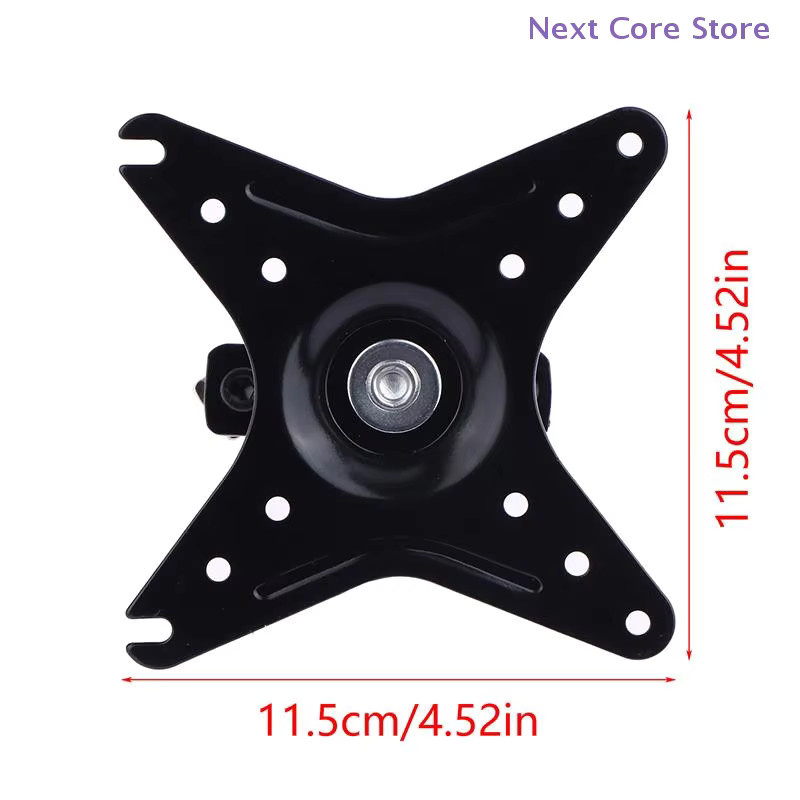 Wandmontage-Monitorhalterung Knopfbox in Schwarz mit 2-Achsen-Verstellung und VESA-Unterstützung für Sim-Rig Upgrade (75 mm, 100 mm, 50 mm) - Bild 3