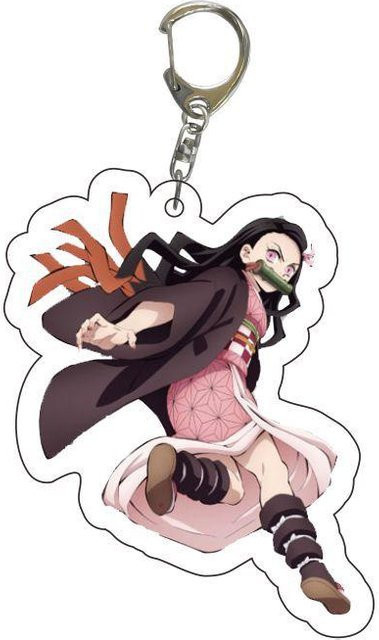 YIRAN Jewelry Schlüsselanhänger Acryl, Demon Slayer, 55mm, black, Unisex - Bild 1