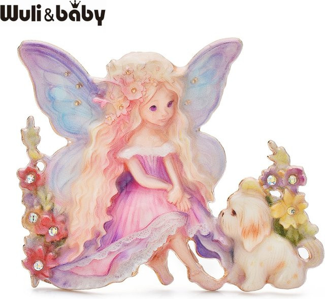 Wuli&baby Brosche, Schmetterling-Elfe, Emaille, Bunt, Damen - Bild 1