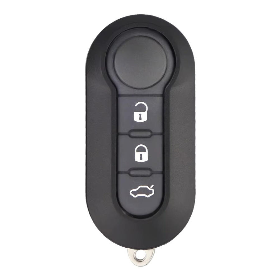 YIQIXIN 433 MHz PCF7946 Chip Autoschlüssel Fernbedienung für Fiat 500 500L MPV Panda Punto Bravo Ducato Citroen Jumper Peugeot Boxer 2008–2015, Schwarz, ungeschnitten - Bild 2