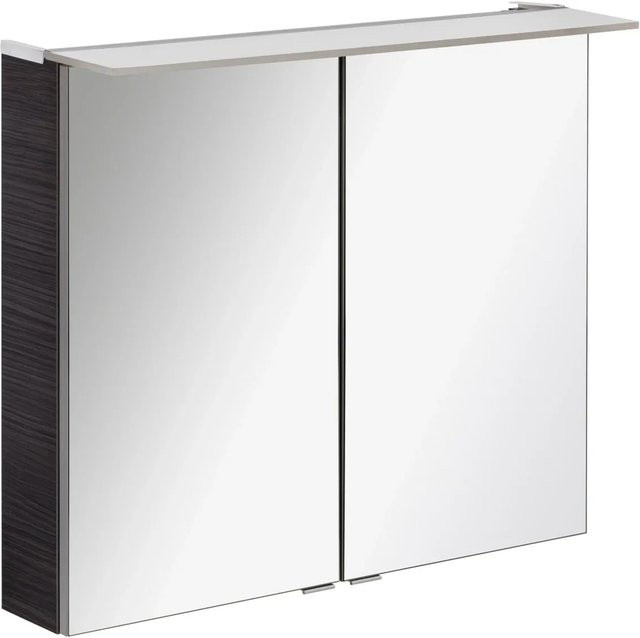 Fackelmann Spiegelschrank b.perfekt in Eiche Dunkel mit Softclose Türen, B/T/H: 80 x 23,1 x 69 cm - Bild 1