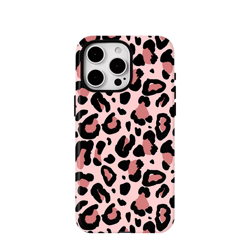 Magnetische iPhone Hülle mit Leopardenmuster und Anti-Sturz-Schutz für Apple iPhone 16 15 14 13 12 11 Pro Max Plus in Pink mit MagSafe Unterstützung - Bild 5