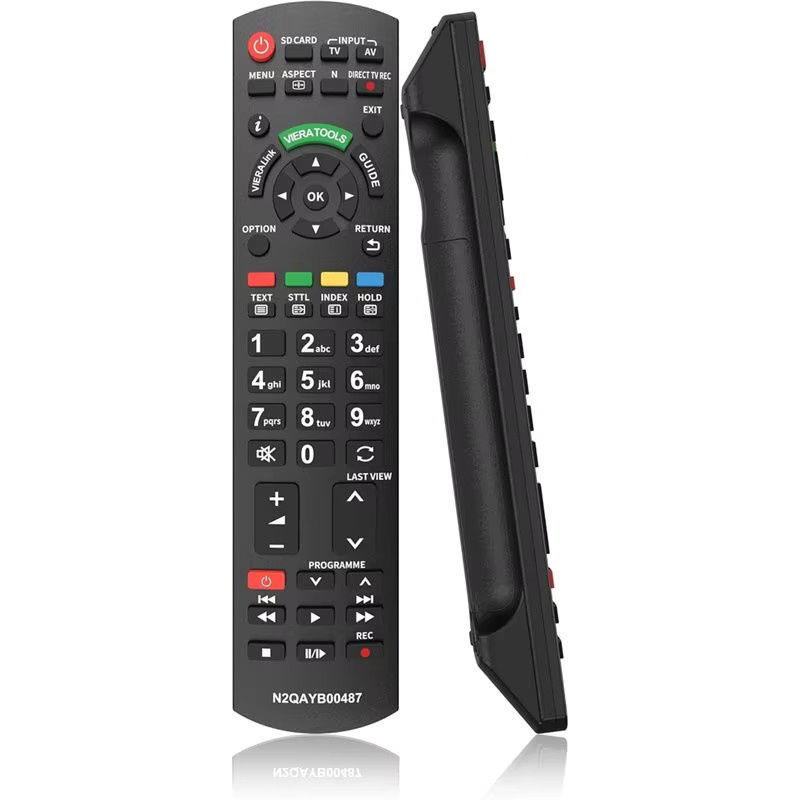 FEDI Universal-Fernbedienung für Panasonic TV, kompatibel mit Plasma, Viera, HDTV, 3D und LED Fernsehern, Farbe: Schwarz - Bild 2