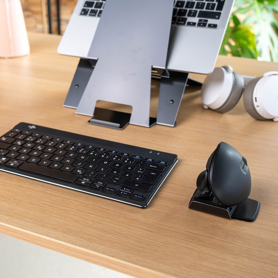 Ergonomische R-Go Tools Twister Vertikalmaus Schwarz mit Bluetooth und USB, beidhändig, 2400 dpi und Pausensoftware - Bild 3