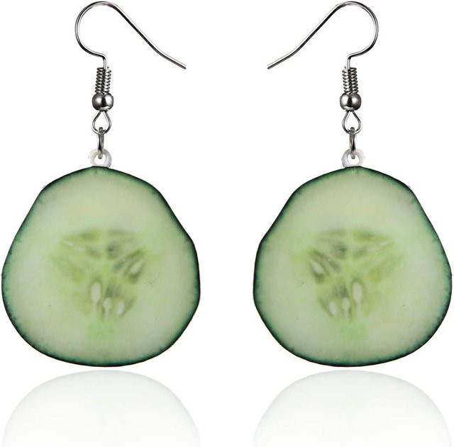 TuiYing001 Ohrringe-Set, Acryl, Frucht-Motiv, beige, Damen - Bild 1