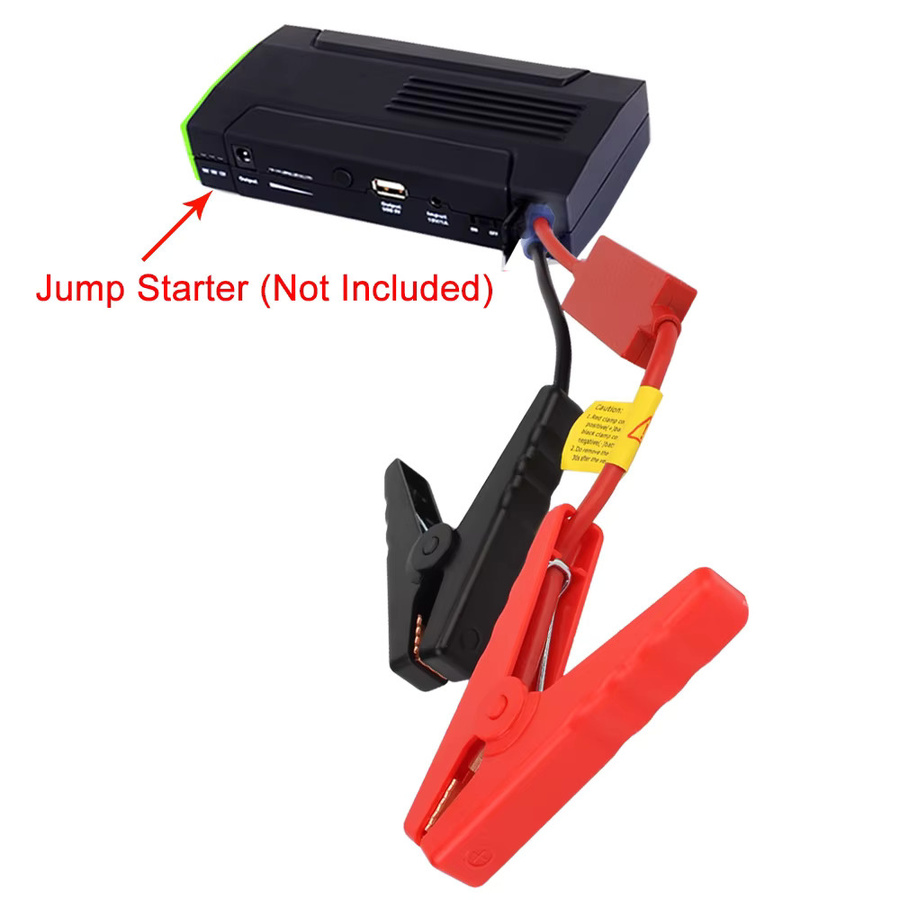 Universelle 12V Starthilfe Krokodilklemmen mit EC5 Stecker für Auto und Lkw in Rot und Schwarz - Bild 2