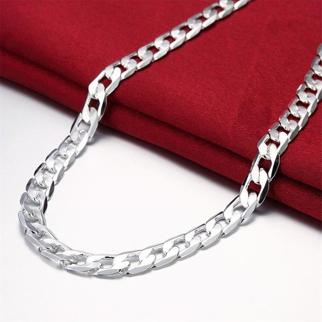 ANENJERY Halskette 925 Silber, Herren, 45 cm - Bild 1