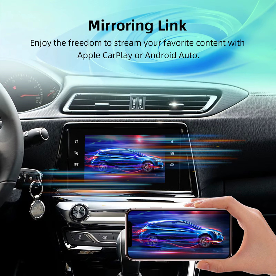 ANYFAR OEM Bildschirm-Upgrade-Decoder-Box für Peugeot und Citroen 2013-2018 mit 7-Zoll-Bildschirm für SMEG/MRN-Systeme inklusive CarPlay und Android Auto in Schwarz - Bild 4