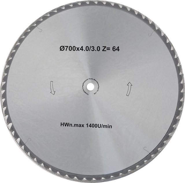 BAMATO HM-Sägeblatt für HOS-700 und HOS-750, silberfarben, Durchmesser: 700 mm - Bild 1