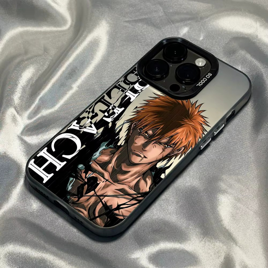 B-BLEACH Designer Handyhülle für iPhone 11 bis 17 Pro Max in Matt Laser Aurora, Weiß/Mehrfarbig - Bild 4