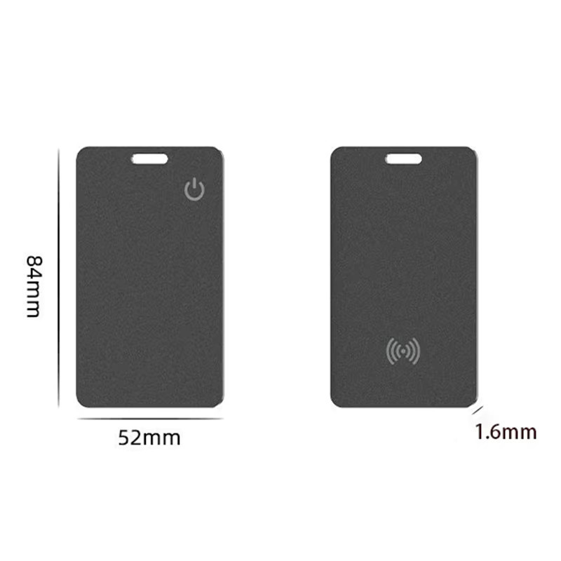 Smart Mini GPS Tracker als Lade-Tracking-Karte für Apple Geräte in Schwarz, kompatibel mit der Find My App für iPhone und iOS - Bild 2