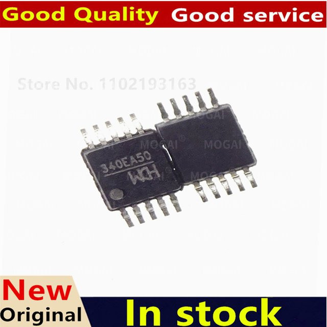MOGAI CH340E CH442E CH440E MSOP-10 IC-Chips in Schwarz, 5 Stück - Bild 1