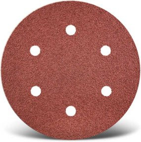 Menzer Klett-Schleifscheiben Ø 225 mm K24 6-Loch für Holz, Metall und Lack, VE 10 - Bild 1
