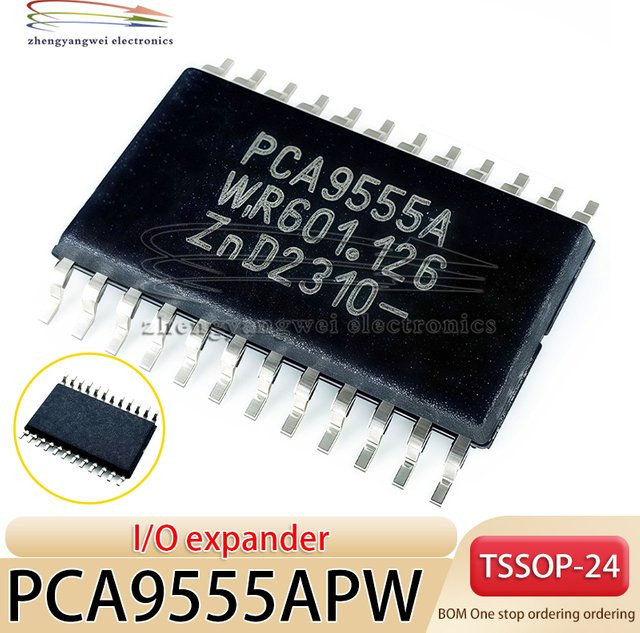 5er Set PCA9555APW I2C Bus I/O Extender Port Chip von ZHENGYANGWEI ELECTRONICS, 16 Bit Kommunikationsschnittstellen-Chip im TSSOP-24 Gehäuse - Bild 1