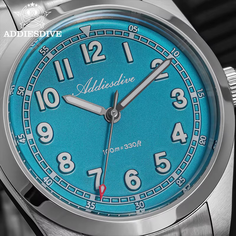 ADDIESDIVE Armbanduhr, Quarz, Edelstahl, Saphirglas, Blau, Herren - Bild 2