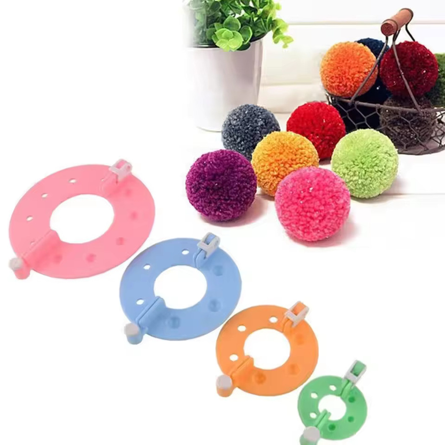 Pompon-Strickset, DIY-Bastelset, 8-teiliges Set - Bild 3