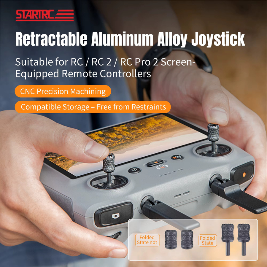 DJI Avata 360 Faltbarer Metall-Joystick für DJI RC2 und DJI RC Pro2 Fernbedienungen sowie DJI Neo 2 und Mini 5 Pro - Bild 2