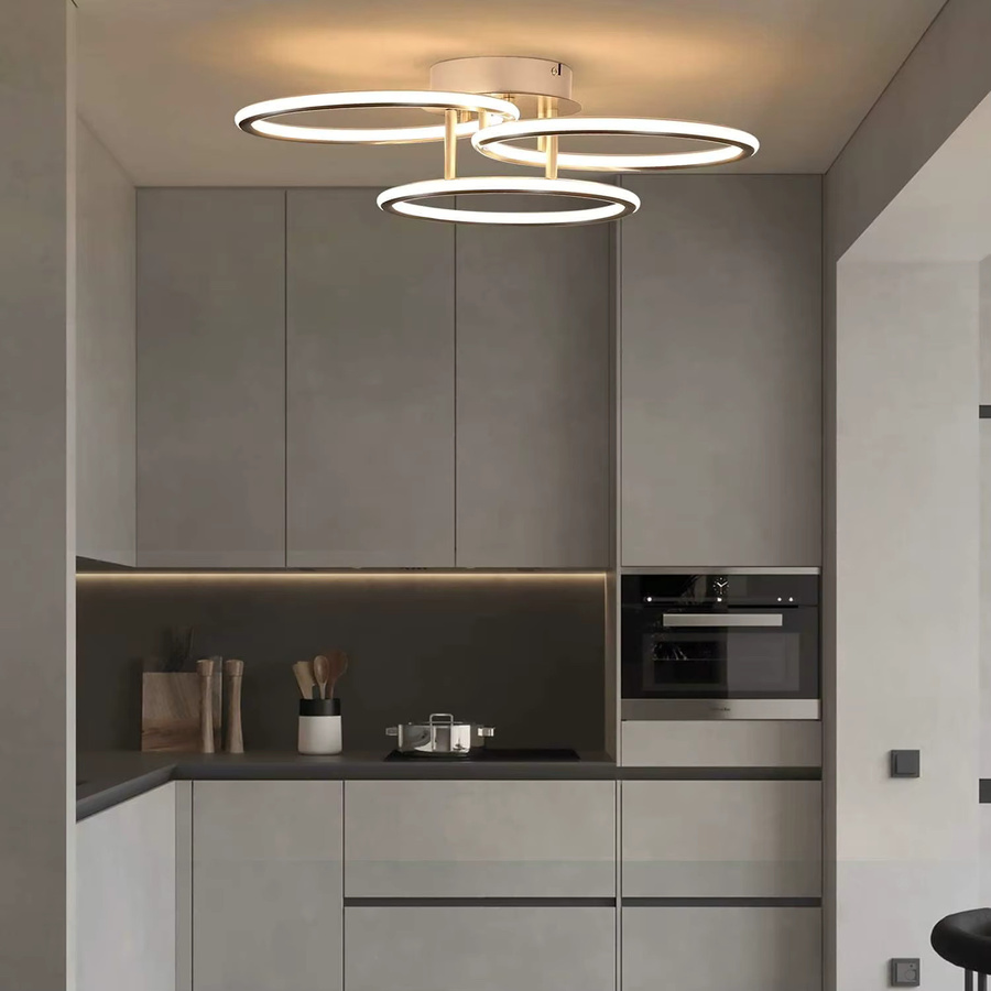 Nettlife LED Deckenleuchte in modernem Ringdesign, Weiß, 41 W, Warmweiß 3000 K, aus Aluminium und Metall - Bild 7