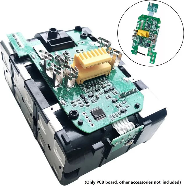 Makita Ladeplatte PCB Leiterplatte für 18V Lithium-Akkus BL1850B und BL1840B mit Ladeschutz-Indikator - Bild 1