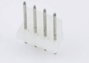 Molex Einbau-Stiftleiste Standard in Weiß mit 4 Polen - Bild 1