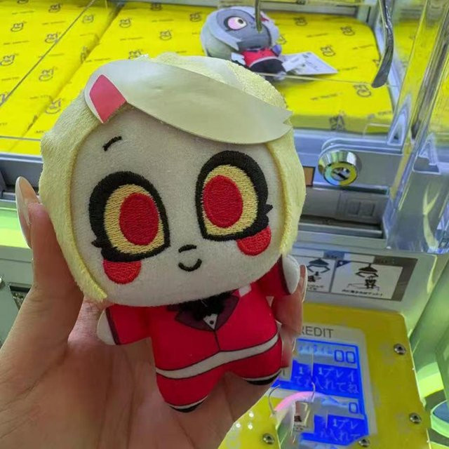 Yiran toy Hazbin Lucifer Plüschpuppen Anhänger, Plüsch / Textil, 10cm, ab 18 Jahre - Bild 1