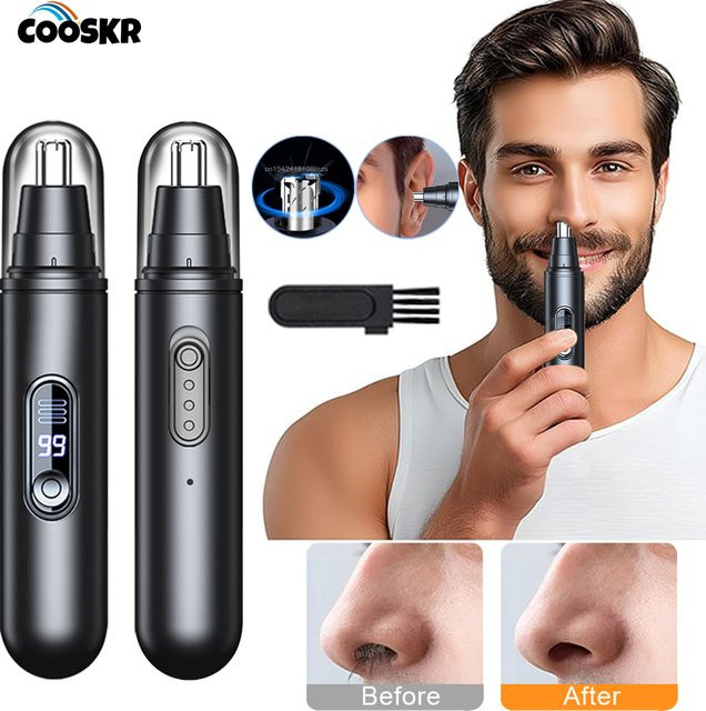 cooskr Nasenhaarschneider, Schwarz, Unisex - Bild 1