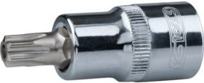 KS Tools CHROMEplus Bit-Stecknuss TX mit Stirnlochbohrung 1/2 Zoll in Silber - Bild 1
