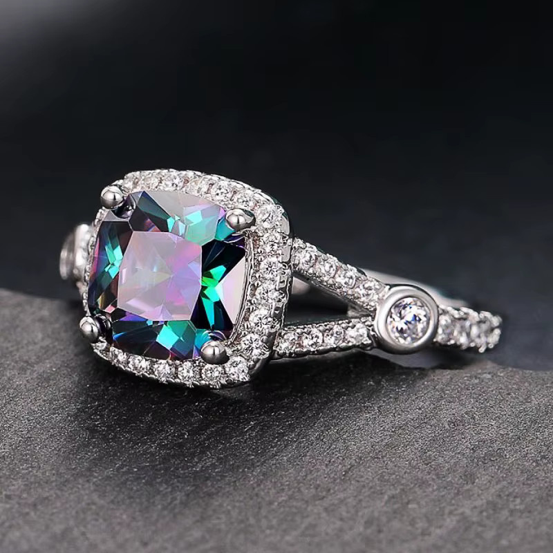 Huitan Ring, Silber, Zirkonia, Damen - Bild 2