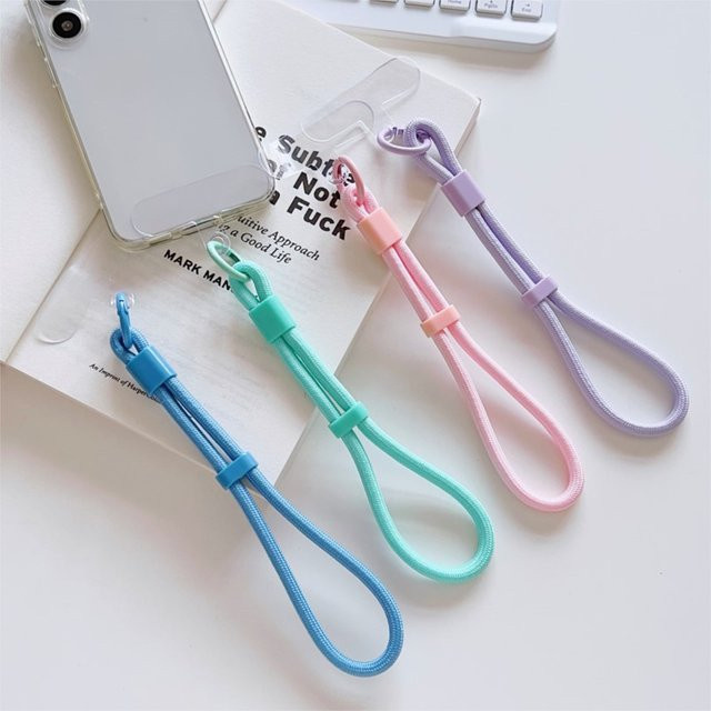 DYM Einstellbares Handgelenk-Lanyard für dein Handy in Pink und Multicolour als universelles Anti-Verlust-Schlaufe-Set - Bild 1