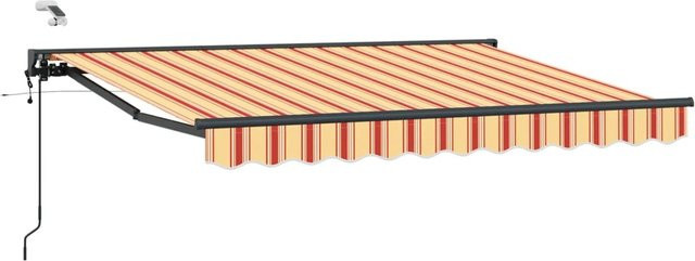 vidaXL Elektrische Ausziehbare Markise mit Semi-Cassette aus Polyester, B: 250 cm, A: 200 cm - Bild 1