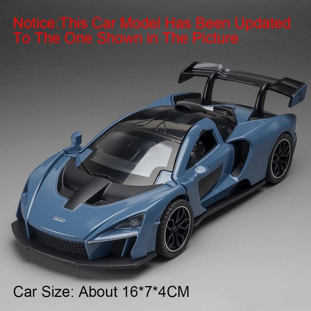 Linyi toy car 720S Senna Automodell, Maßstab 1:32, Metall, Rückzieher, ab 14 Jahren - Bild 1