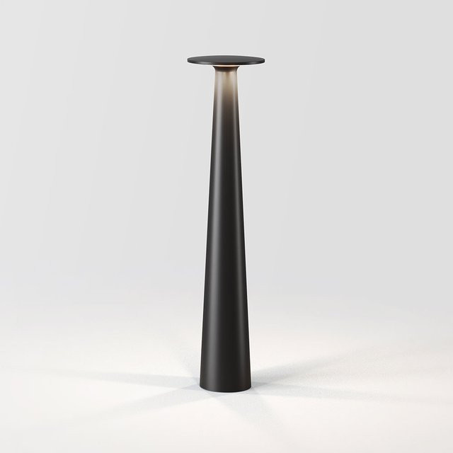Lix Skinny LED-Tischleuchte Schwarz mit Akku und Steckernetzteil, dimmbar, IP44 wetterfest - Bild 1