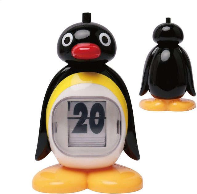 Niedlicher Ewiger Pinguin Desktop Kalender in Schwarz als Retro Dekoration für dein Zuhause oder Schlafzimmer - Bild 1