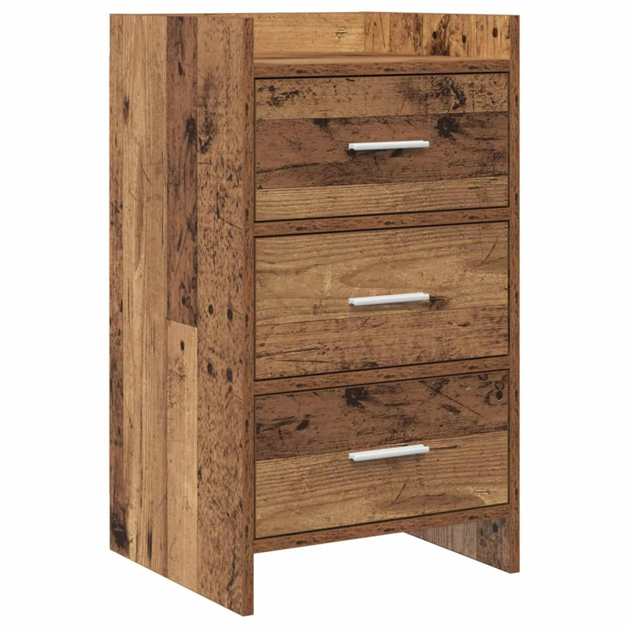 vidaXL Nachttisch aus Altholz in Braun, B/T/H: 40 x 36 x 70 cm - Bild 2