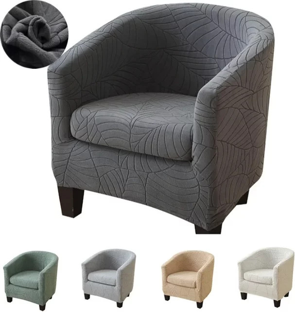 WANERQU Jacquard Stretch Sofa Abdeckung für Sessel und Einzel-Couches in Beige oder Grau - Bild 1