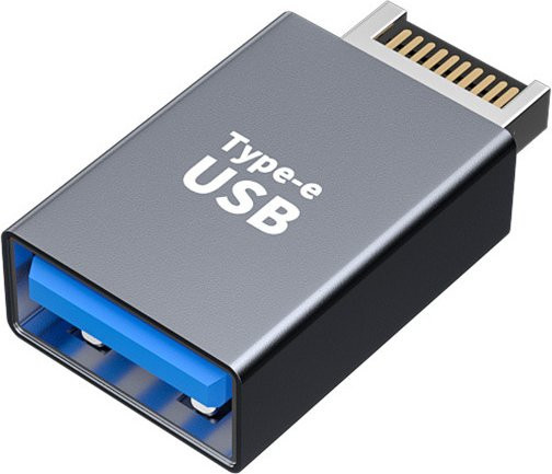 OULLX USB-A auf USB-C Adapter in Schwarz für Desktop PC und Computer - Bild 1