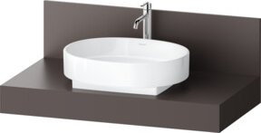 Duravit Konsole Balcoon in Braun mit mattem Finish, B/T/H: 100 x 55 x 37 cm - Bild 1