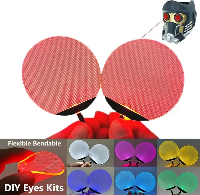 CINESSD Halloween Flexible Biegsame Runde DIY Led Licht Augen Kits, Zubehör - Bild 1