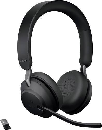 Jabra Evolve2 65 UC On-Ear Bluetooth Stereo Headset mit Noise Cancelling in Schwarz (USB-A) - Bild 2