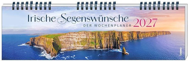 Schreibtischkalender Irische Segenswünsche 2027 von St. Benno Verlag, Multicolor, Wochenkalender - Bild 1