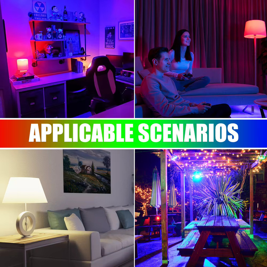 CanLing RGB LED Deckenlampe mit Fernbedienung, 15W dimmbar, E27, Mehrfarbig - Bild 4