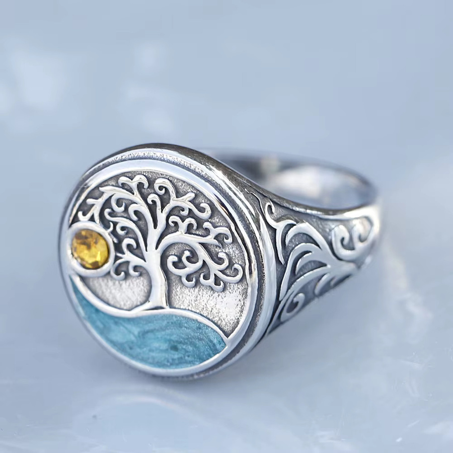 Vikingar Lin Ring, 316L Edelstahl, Silber, Herren - Bild 3