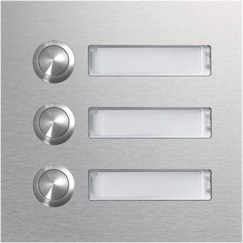 Hager REN003X Rund-Taster-Modul in Silber aus Edelstahl - Bild 1