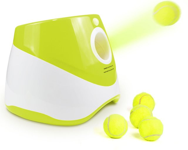 HGTUGO Automatischer Hundewurfautomat, Tennisball-Wurfmaschine, wiederaufladbar, USB-Aufladung - Bild 1